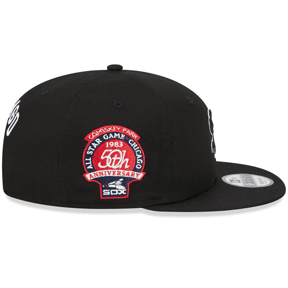 New Era - 9Fifty Side Patch Script White Sox Snapback - Black